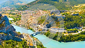 Sisteron is a commune in the Alpes-de-Haute-Provence department in the Provence-Alpes-Cote d`Azur region in southeastern France