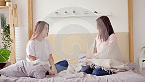 Sisters conflict unhappy teen girls argument