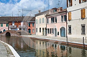 Sisti Bridge. Comacchio. Emilia-Romagna. Italy.