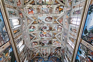 Sistine Chapel  painted by Michelangelo the judgement day in Vatican City State