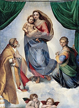 Sistine Madonna - Madonna Di San Sisto oil painting by Raphael