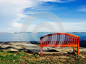 Sit alone in park