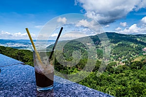 Sit and drink coffee and enjoy the scenery at Cau dat, da lat