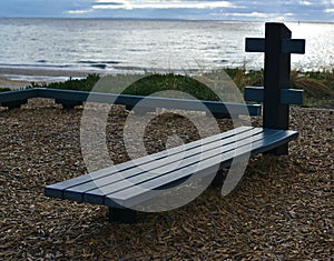 Sit up bench on beach