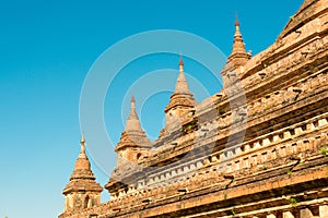 Sitanagyi Hpaya Temple at Bagan Archaeological Area and Monuments. a famous Buddhist ruins in Bagan, Mandalay Region, Myanmar