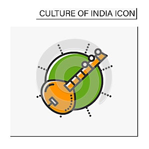 Sitar color icon