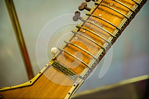 Sitar-  a musical indian string instrument