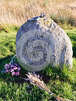 Clan Fraser headstone at Culloden near Inverness in the Scottish Highlands photo