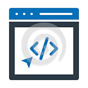 Site editor, web building Vector Icon which can easily modify or edit