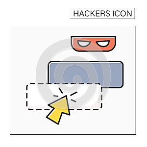 Site fraud color icon