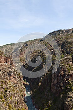 Site of the gorges of Daluis, france