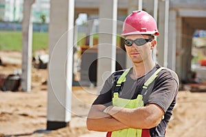 Site manager at construction area