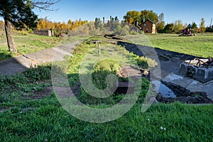 Site of the old Cooling Pond at the Quincy Mine in Hancock Michigan