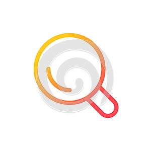 On-site search pixel perfect gradient linear ui icon