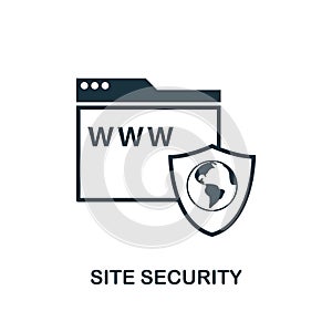 Site Security icon. Creative element design from icons collection. Pixel perfect Site Security icon for web design, apps, software