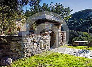 Site at Stavronikita monastery at Mt Athos