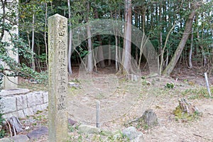 Site of Tokugawa Ieyasu`s First Encampment Momokubariyama at Ancient battlefield Sekigahara in Sekigahara, Gifu, Japan.