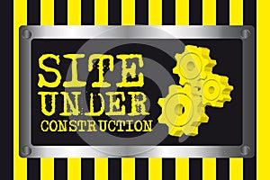 Site under construction background