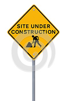 Site Under Construction (on white)