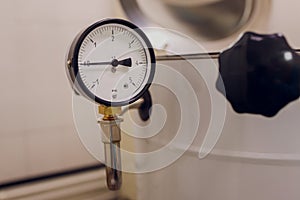 site wastewater treatment system with sensors and indicators. photo