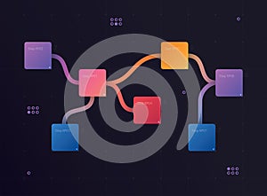 Sitemap. The branched map allows informing search engines about current website structure.