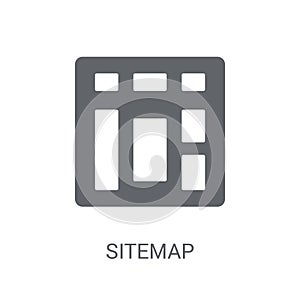 Sitemap icon. Trendy Sitemap logo concept on white background fr