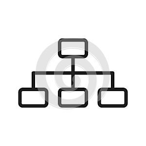 Sitemap icon vector image. Suitable for mobile apps, web apps and print media.