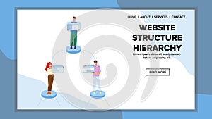 sitemap website structure hierarchy vector