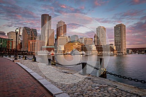 The sites of Boston, Massachusetts