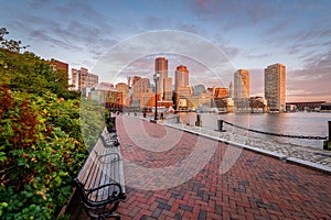 The sites of Boston, Massachusetts