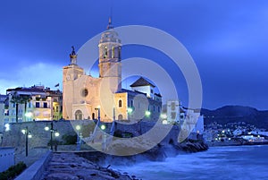 Sitges church photo