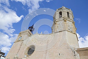 Sitges church in the Barcelona province