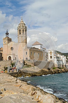 Sitges, church and palace
