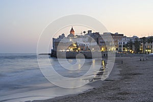 Sitges church view photo