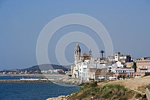 Sitges coast view