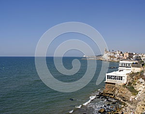 Sitges coastal view