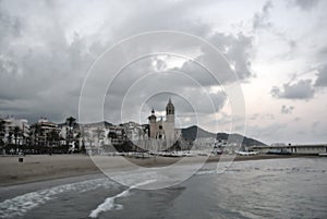 Sitges, Costa Dorada, Spain in HDR