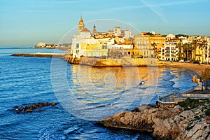 Sitges, Spain, a historical resort town on Costa Dorada photo
