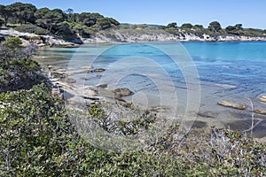 Sithonia coastline near Karydi Beach, Chalkidiki, Greece