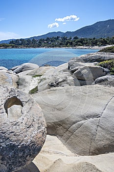 Sithonia coastline near Karydi Beach, Chalkidiki, Greece