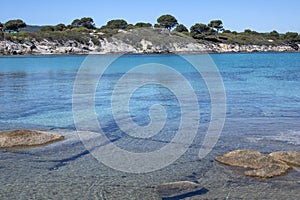 Sithonia coastline near Karydi Beach, Chalkidiki, Greece