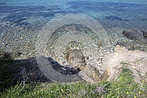 Sithonia coastline near Kastri Beach, Chalkidiki, Greece