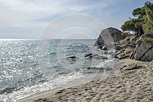 Sithonia coastline near Koviou Beach, Chalkidiki, Greece