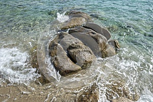 Sithonia coastline near Koviou Beach, Chalkidiki, Greece