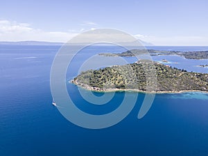 Sithonia coastline near Lagonisi Beach, Chalkidiki, Greece