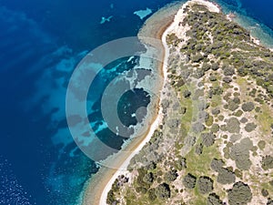 Sithonia coastline near Lagonisi Beach, Chalkidiki, Greece