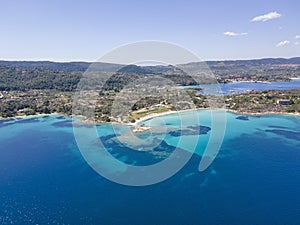 Sithonia coastline near Lagonisi Beach, Chalkidiki, Greece