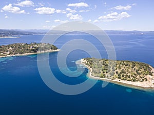 Sithonia coastline near Lagonisi Beach, Chalkidiki, Greece