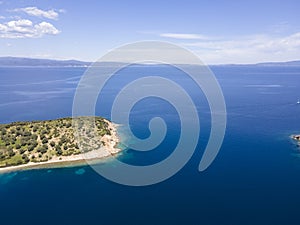 Sithonia coastline near Lagonisi Beach, Chalkidiki, Greece