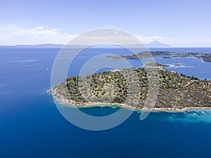 Sithonia coastline near Lagonisi Beach, Chalkidiki, Greece